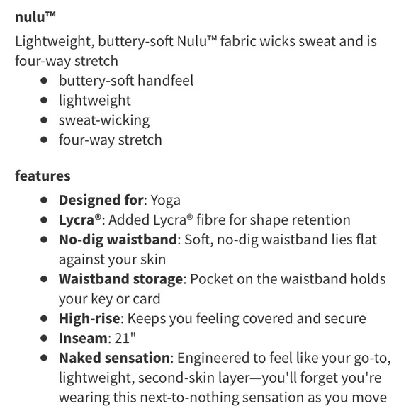 Lululemon Align High Rise Leggings 21” Utopia Multi 4 - Picture 14 of 14